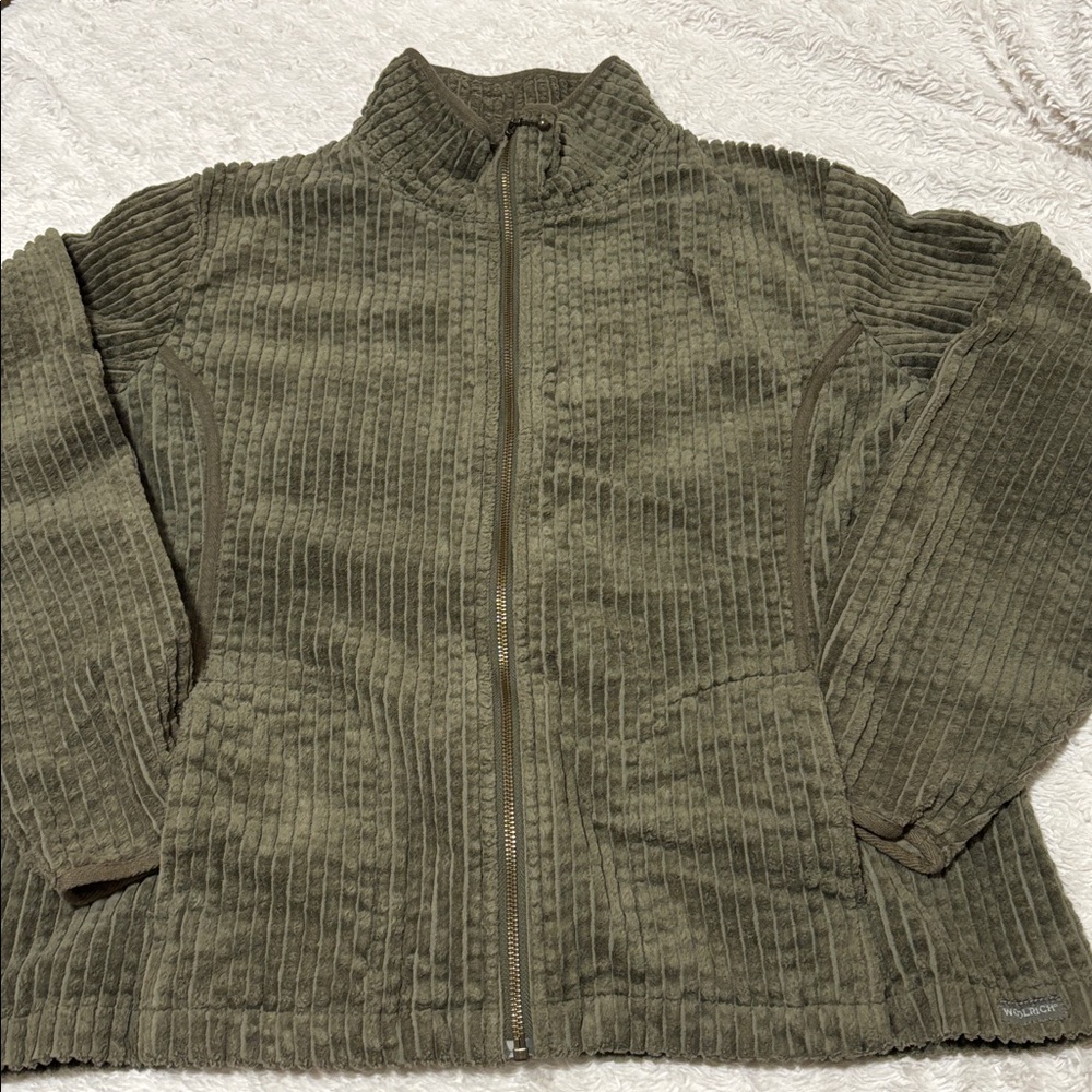 Woolrich Khaki Ribbed Jacket - Picture 1 of 4